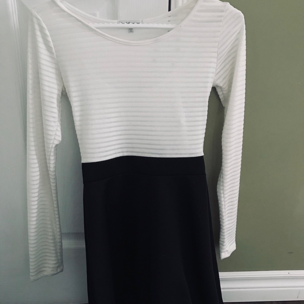 Black and White Simple Dress